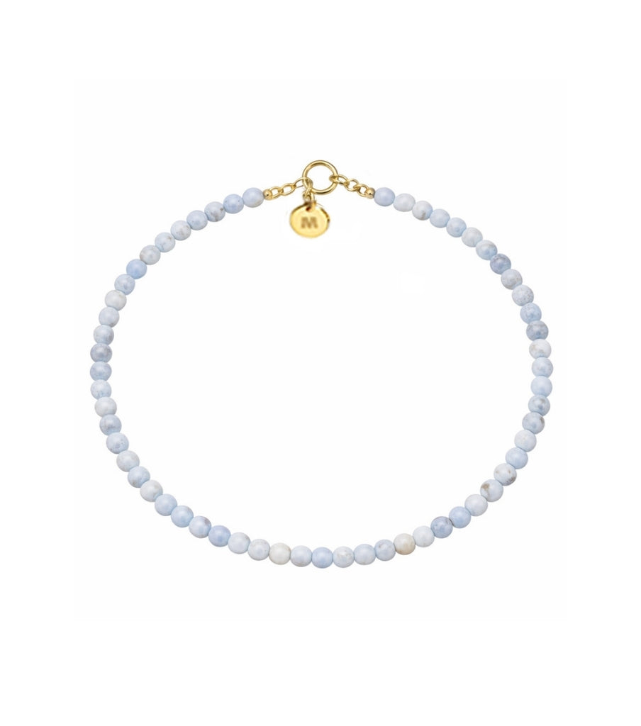 Enkelband - blue jade