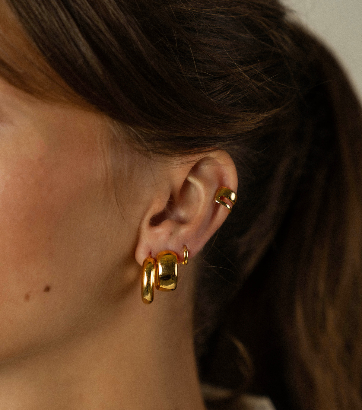 Oorbel - dubble cuff - per stuk