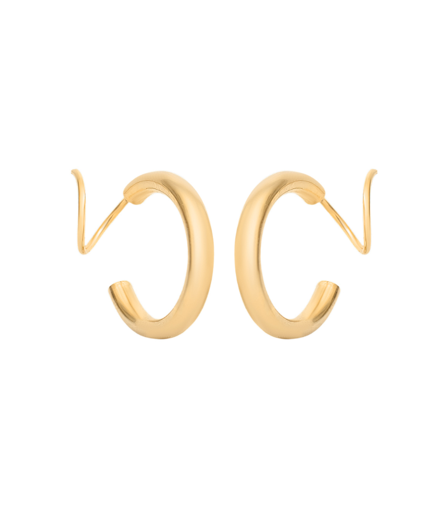 Earrings - carved twister
