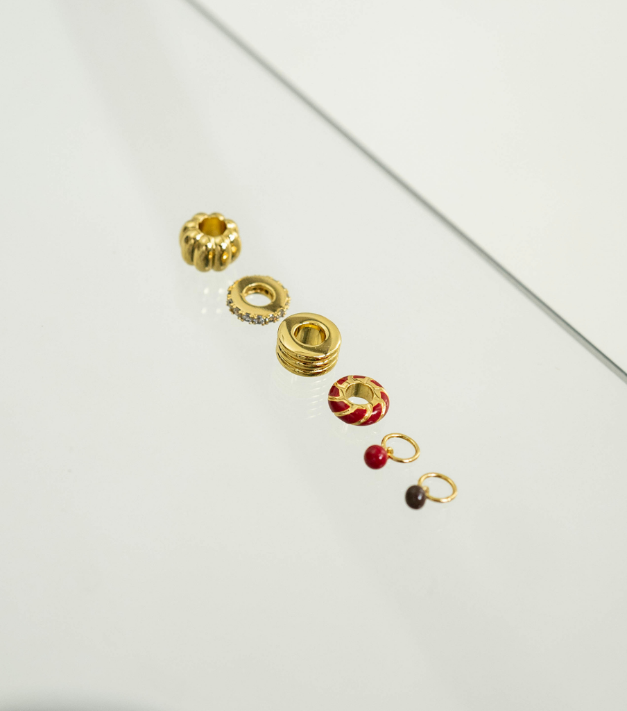Chocolate dot charm