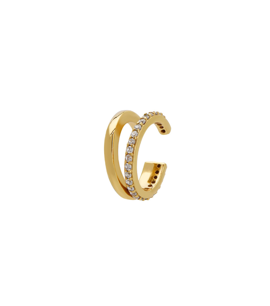 Oorbel - sparkly cuff - per stuk