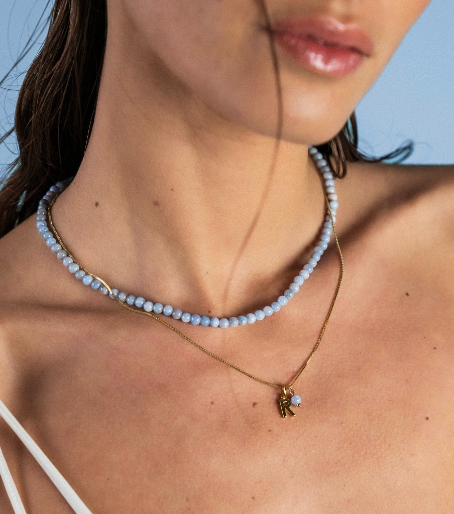 Ketting - blue jade