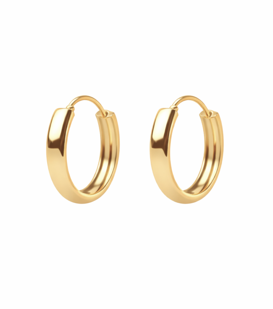 Oorbellen - soft round hoop