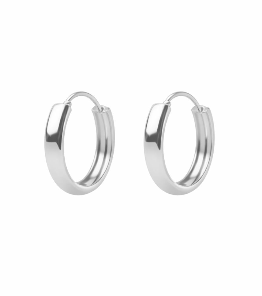 Oorbellen - soft round hoop