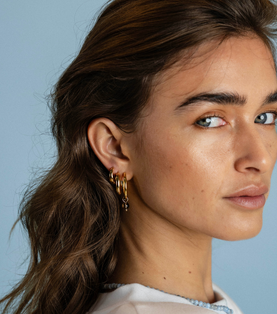 Oorbellen - soft round hoop