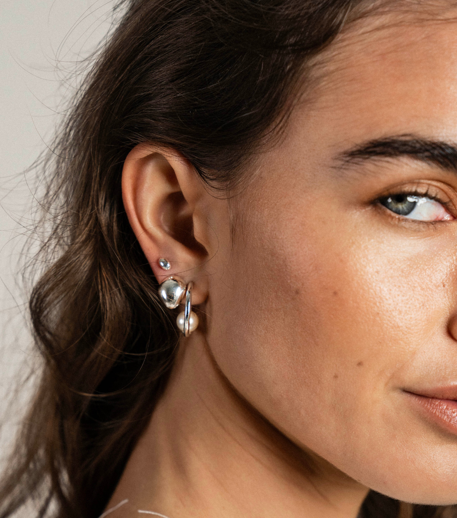 Oorbellen - bold dome