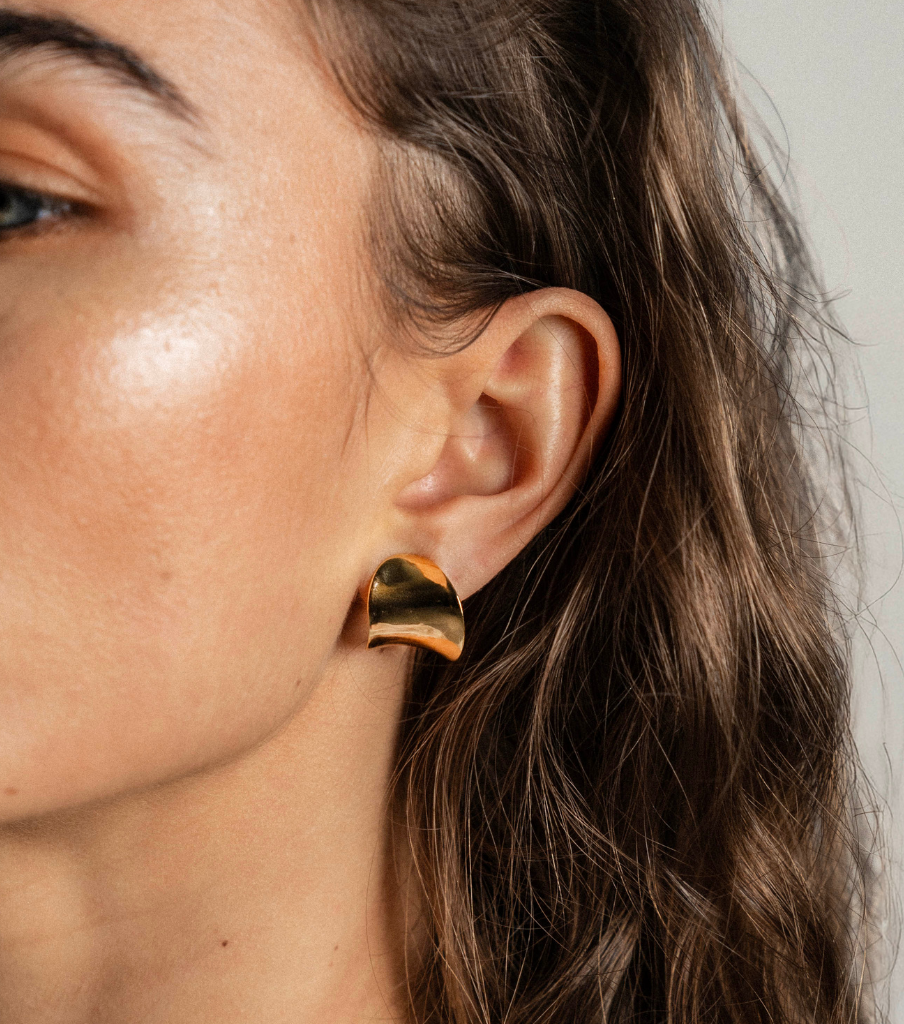 Oorbellen - sculpted curve