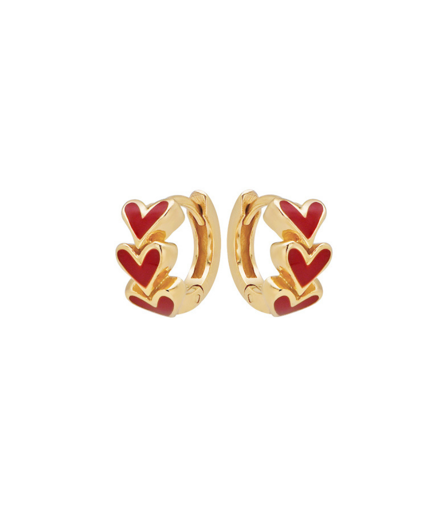 Oorbellen - hearts click