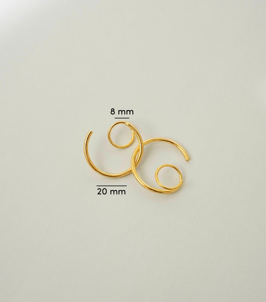 Earrings The big twister