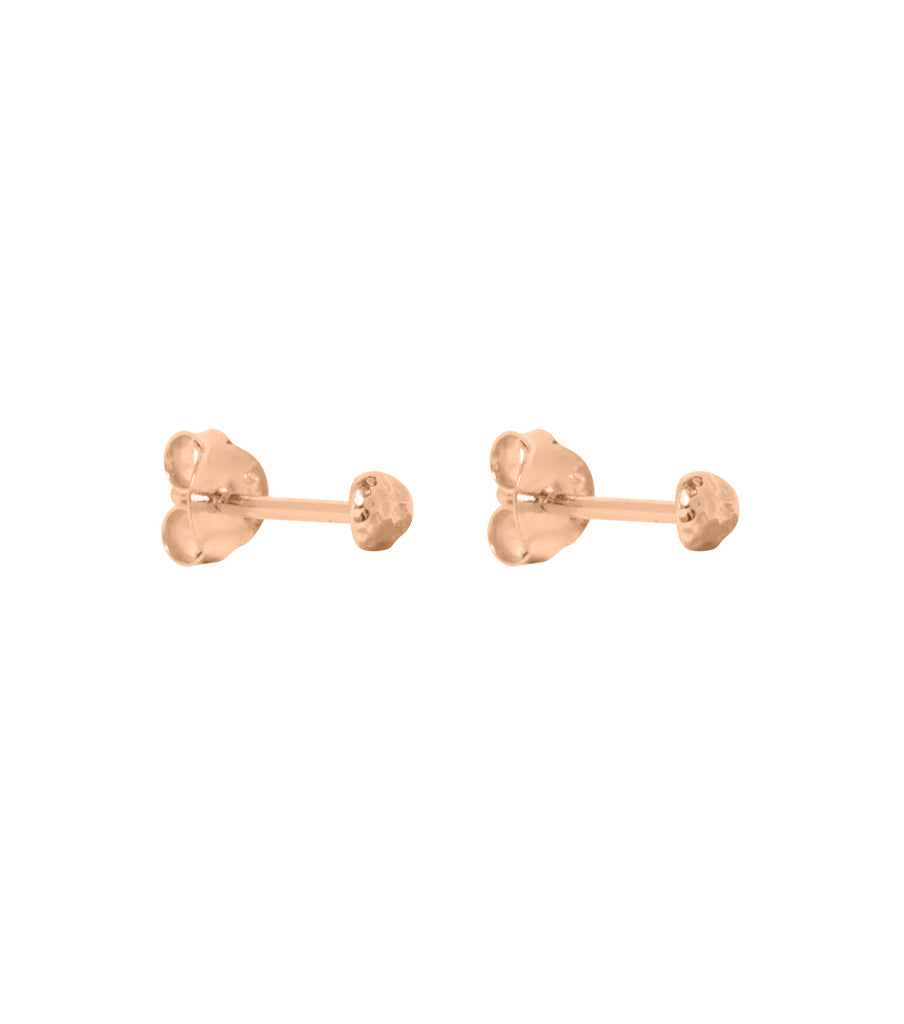Oorbellen - hammered stud
