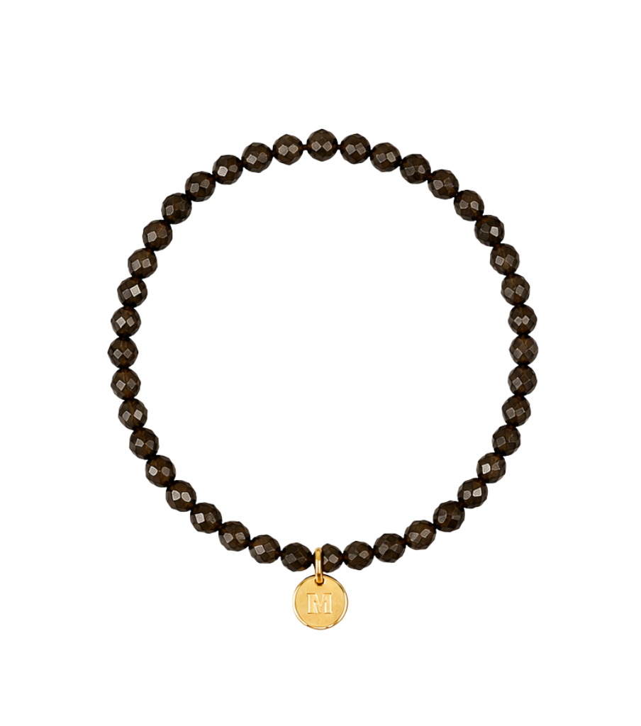 Armband - green obsidian
