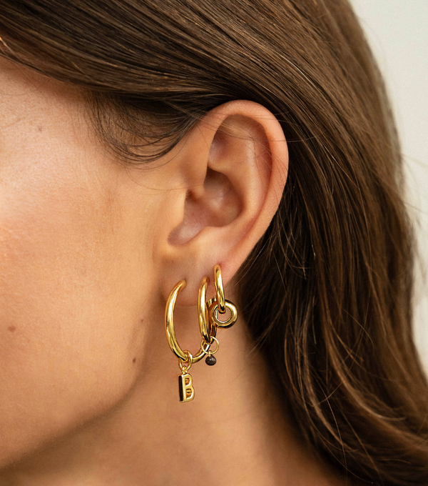Earrings - basic round S