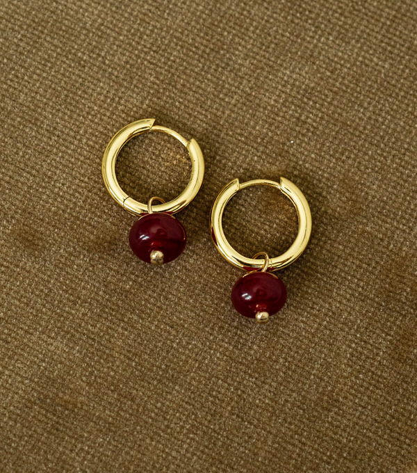 Earrings - basic round S