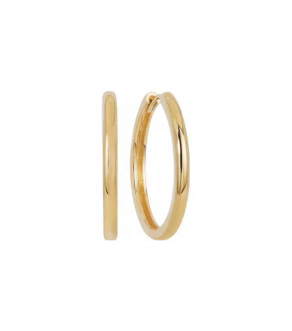 Earrings - basic round L