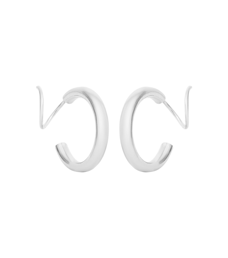Earrings - carved twister