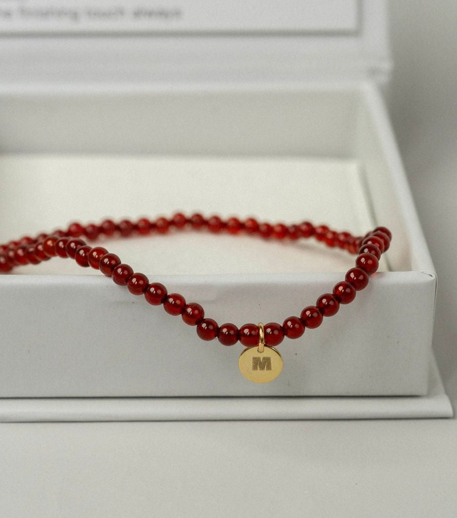 Armband - red agate