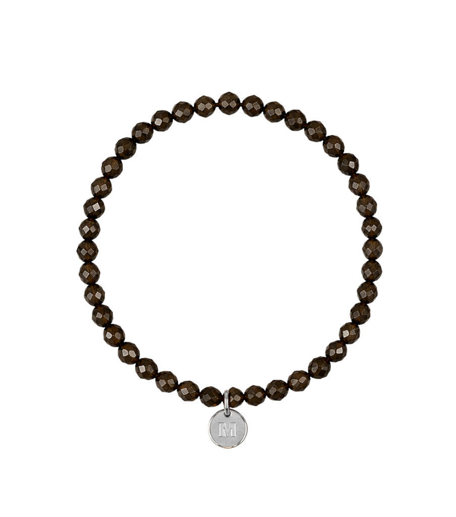 Armband - green obsidian