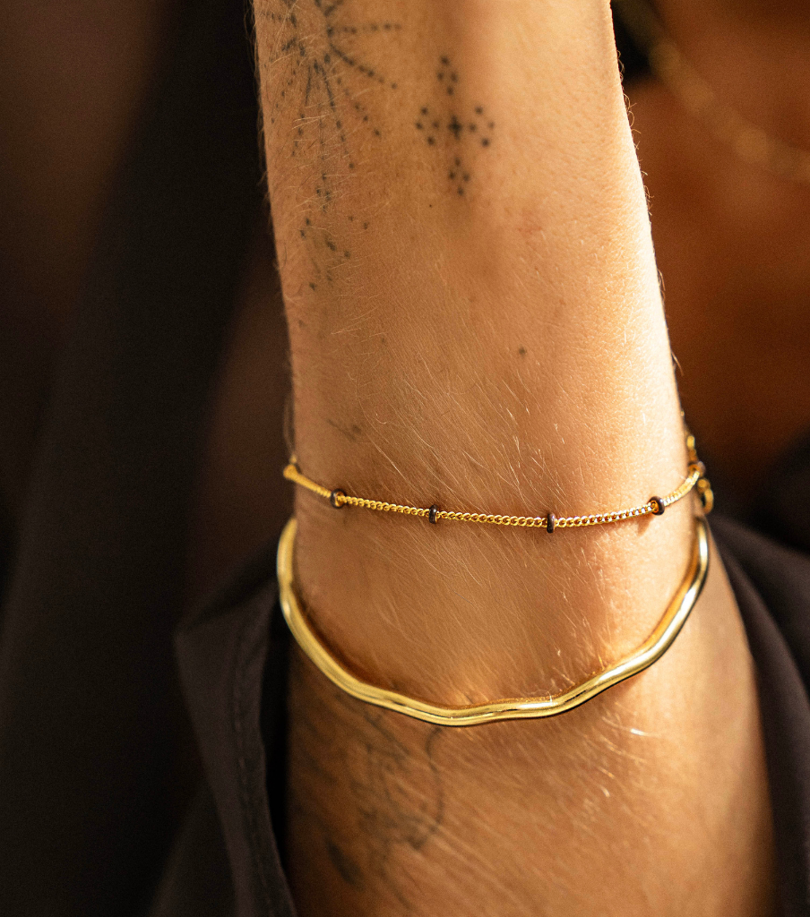 Armband - chocolat dot