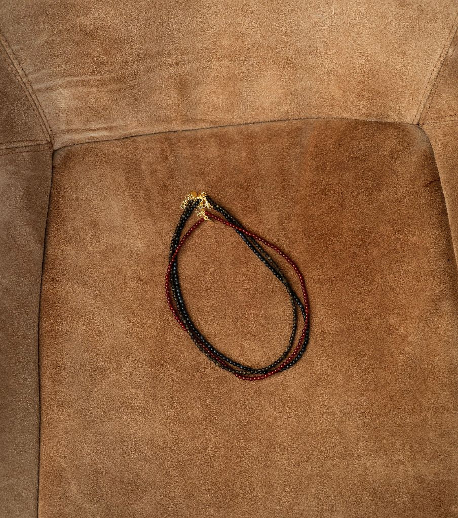 Ketting - red agate
