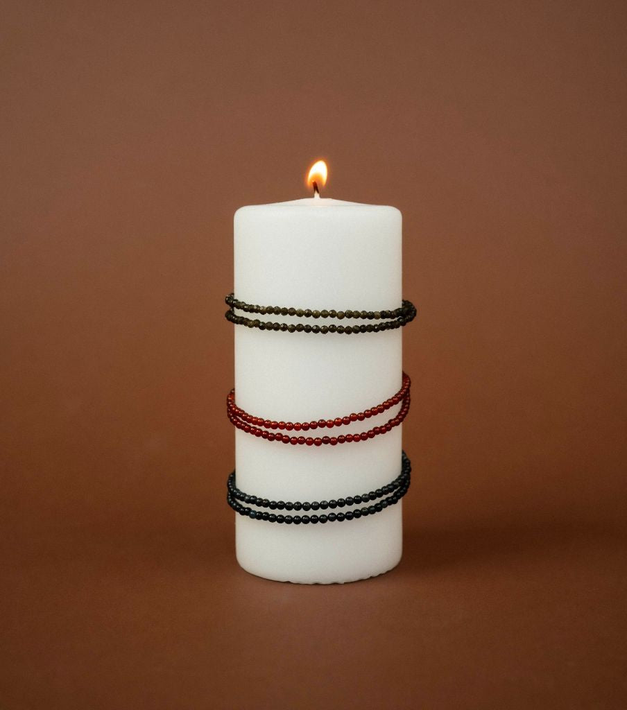 Ketting - red agate