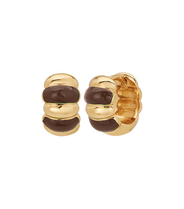 Earrings - chocolate click