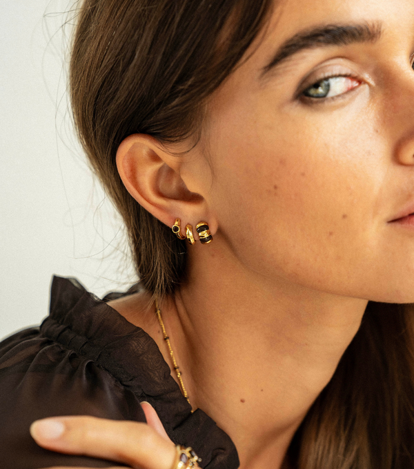 Earrings - chocolate click