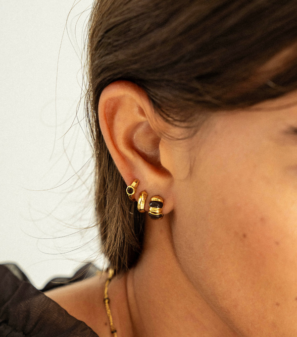 Earrings - chocolate click