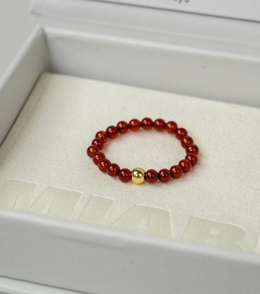 Ring - red agate