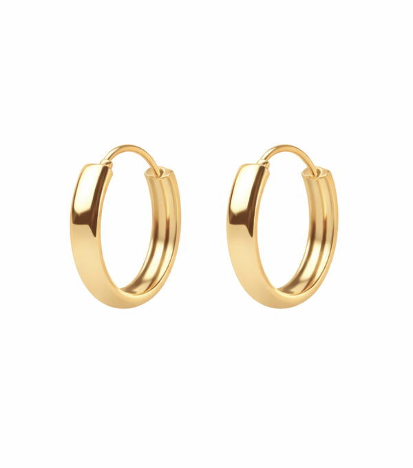 Oorbellen - soft round hoop
