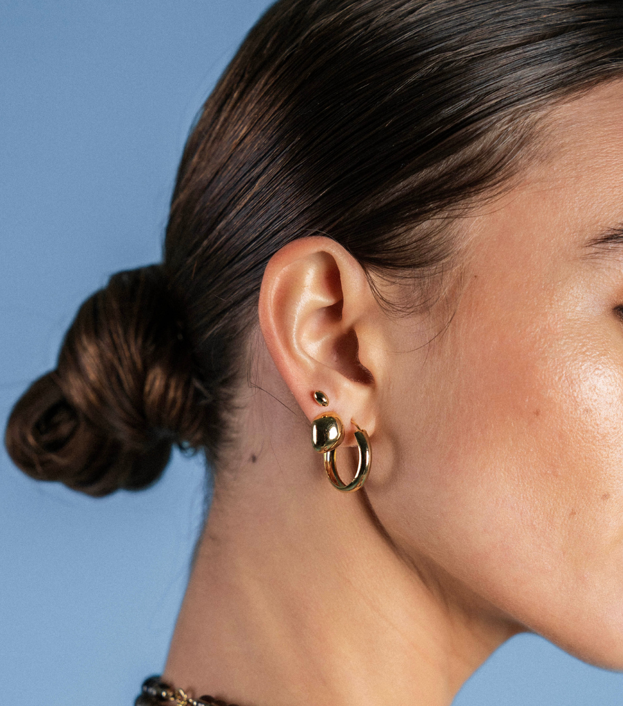 Oorbellen - soft round hoop