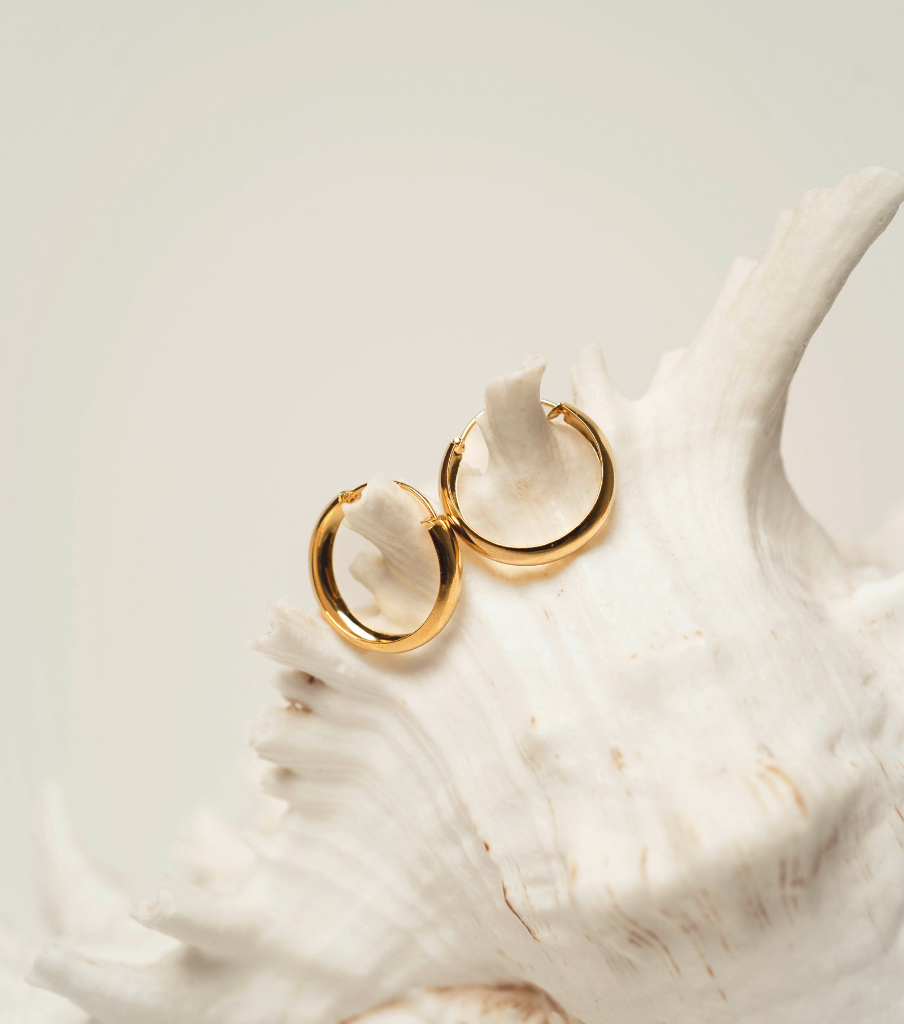 Oorbellen - soft round hoop