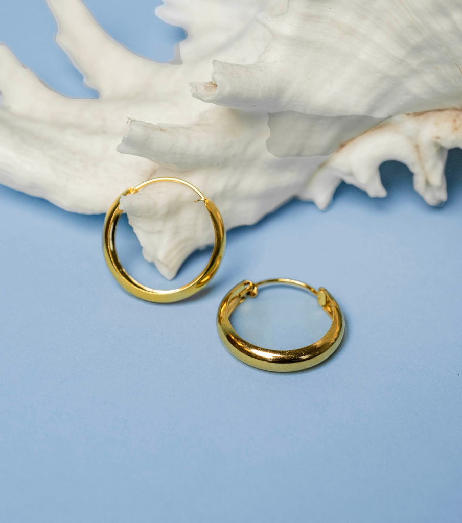 Oorbellen - soft round hoop