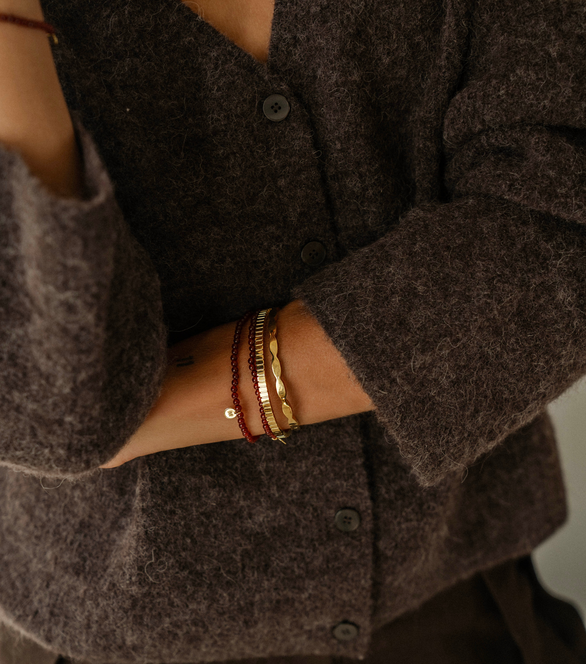 Armband - red agate