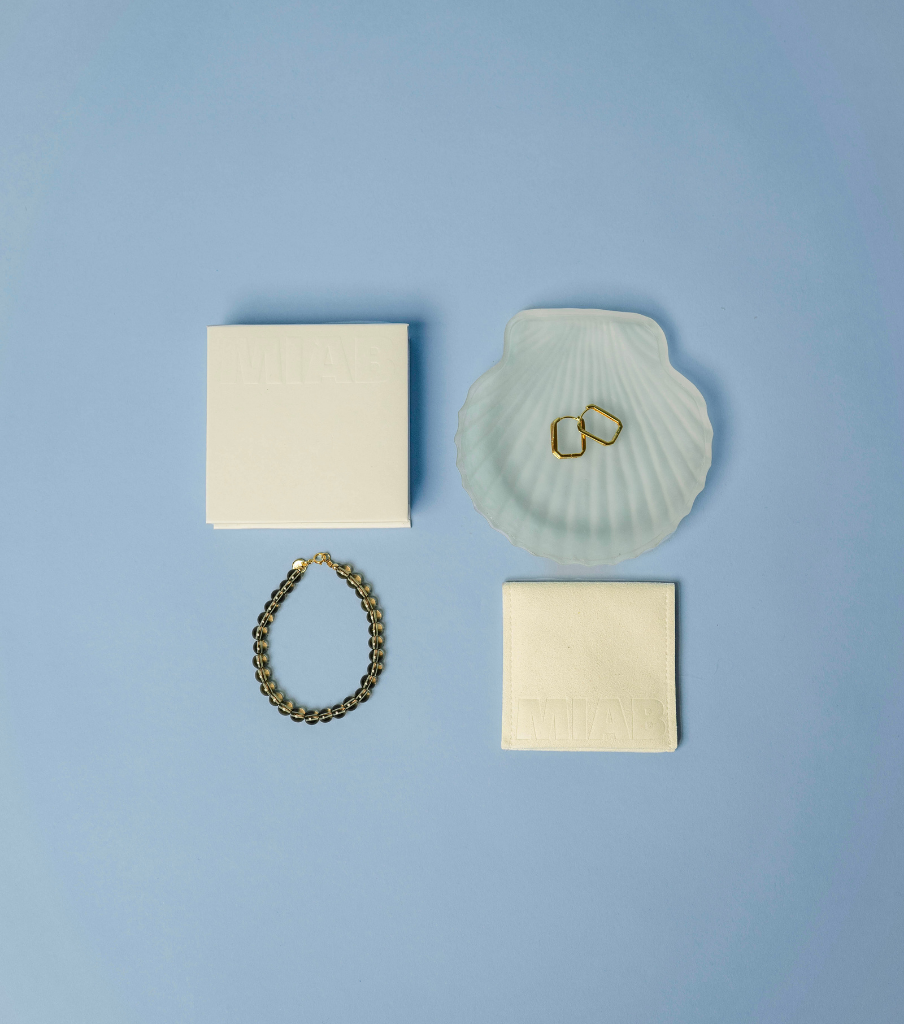 Oorbellen - square oval click