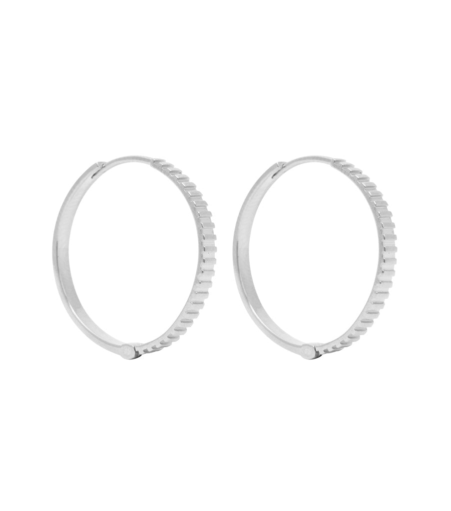 Earrings - large lined click