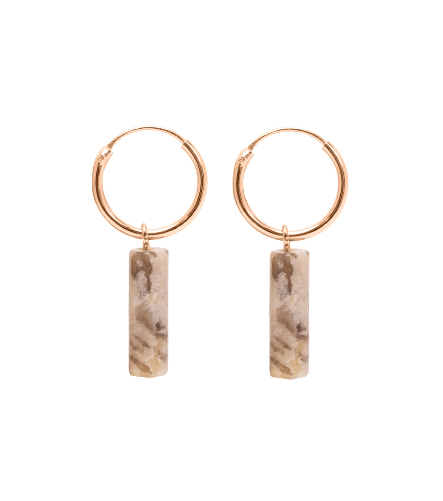 Earrings - rounds earth tube