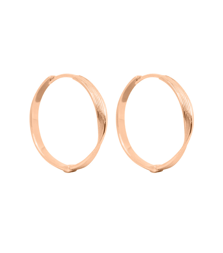 Earrings - large swirled click 