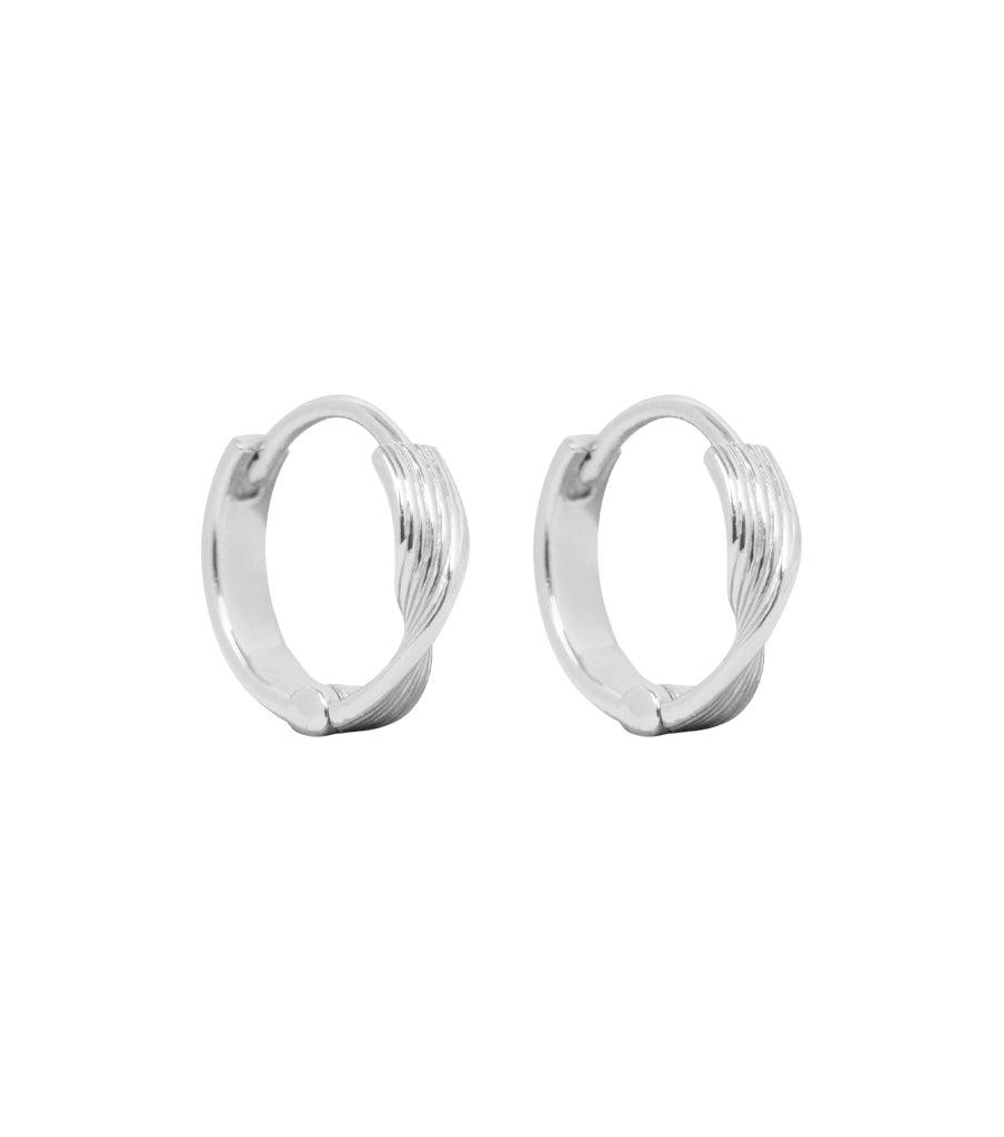 Earrings - swirled click 
