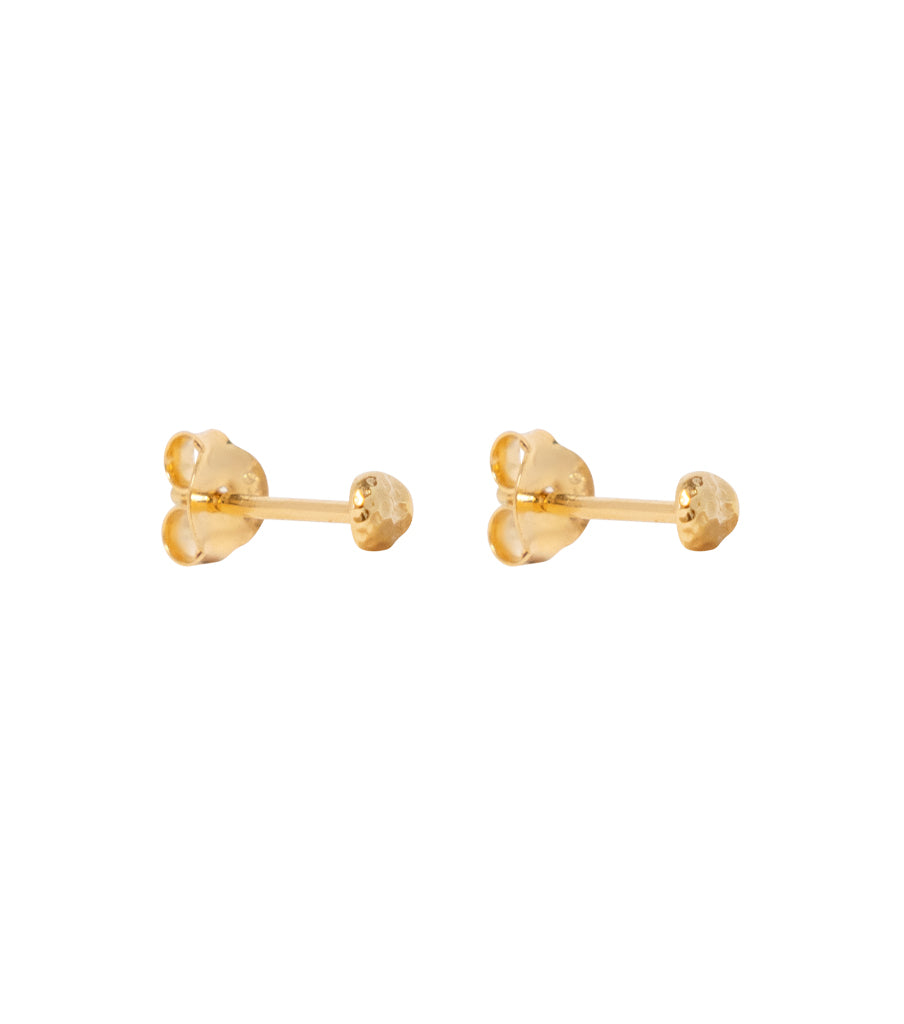 Oorbellen - hammered stud