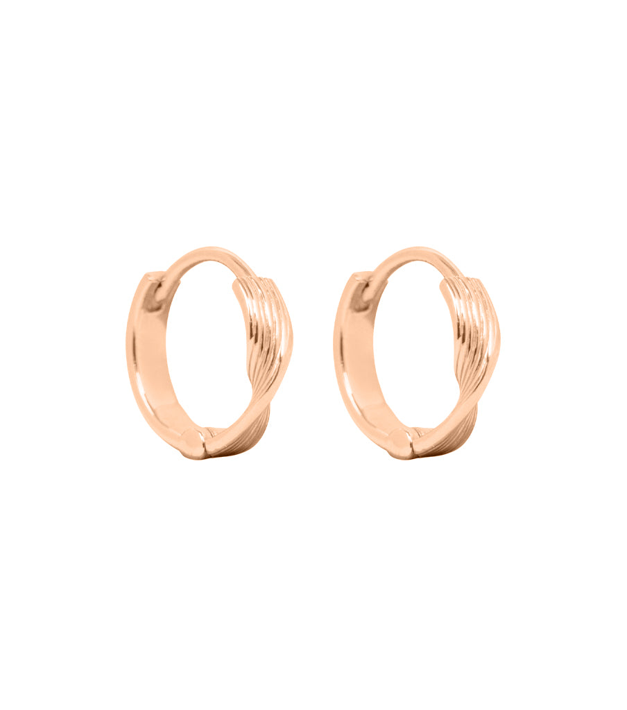 Earrings - swirled click 