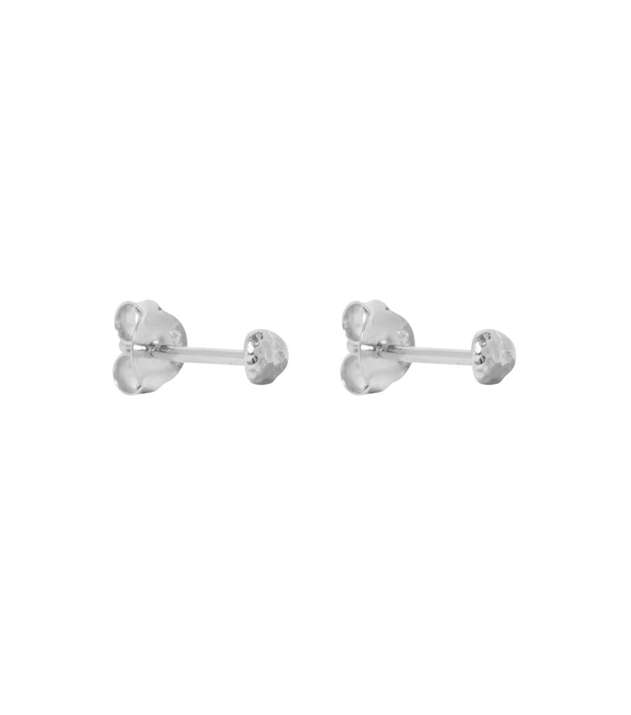 Oorbellen - hammered stud