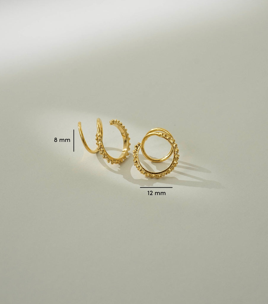 Bubbly twister earrings