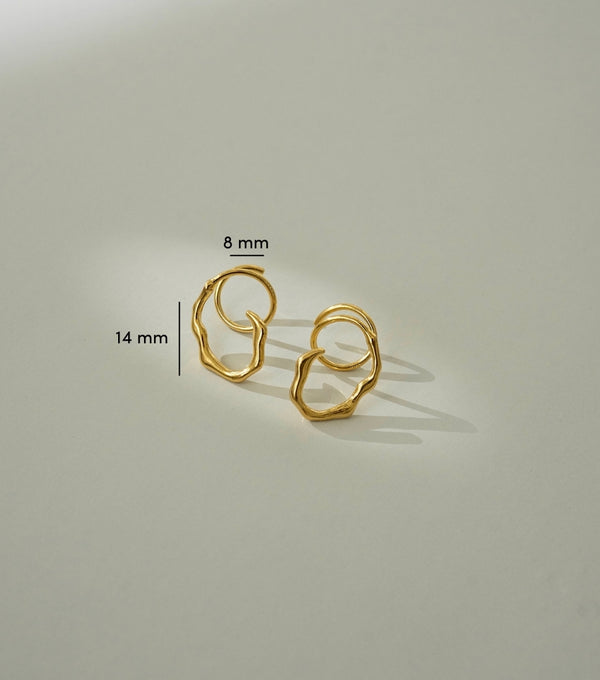 Earrings oval twister
