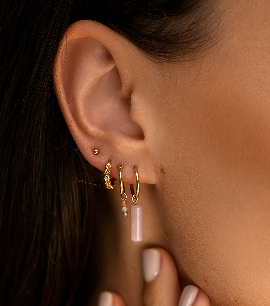 Oorbellen floral click - MIAB Jewels