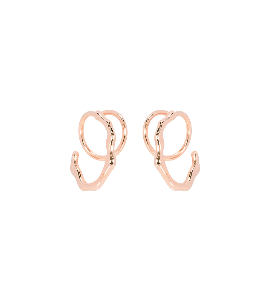Earrings oval twister