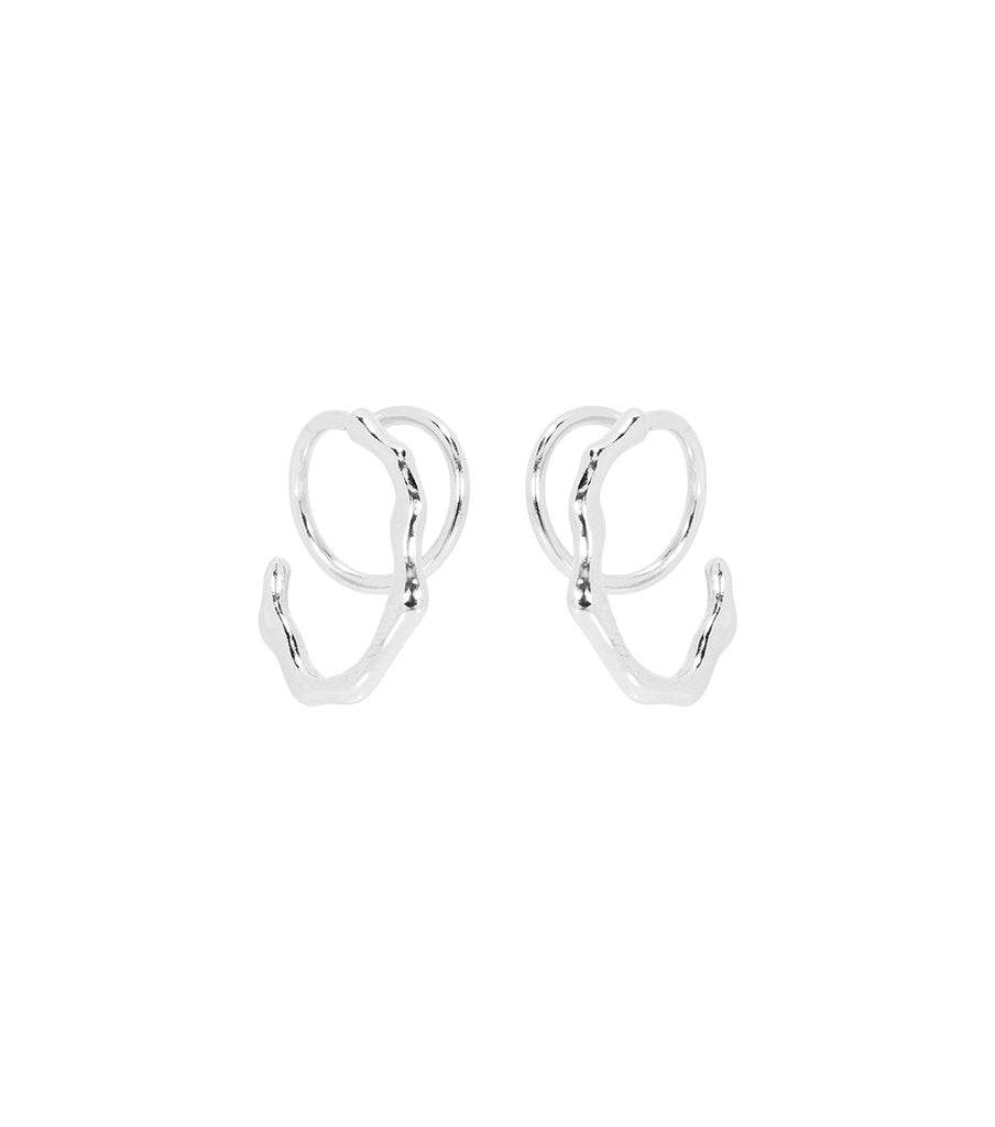 Earrings oval twister